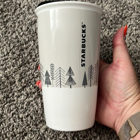 Starbucks - Christmas Ceramic Cup - Tall - 12 Oz - Picture 2 of 5